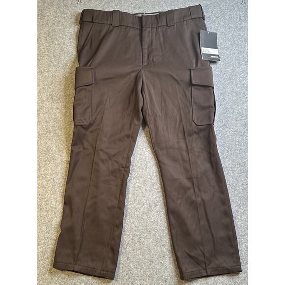 NEW MENS BLAUER 8980 CARGO POCKET RAYON POLYESTER PANTS BROWN 38X30 - Picture 1 of 11